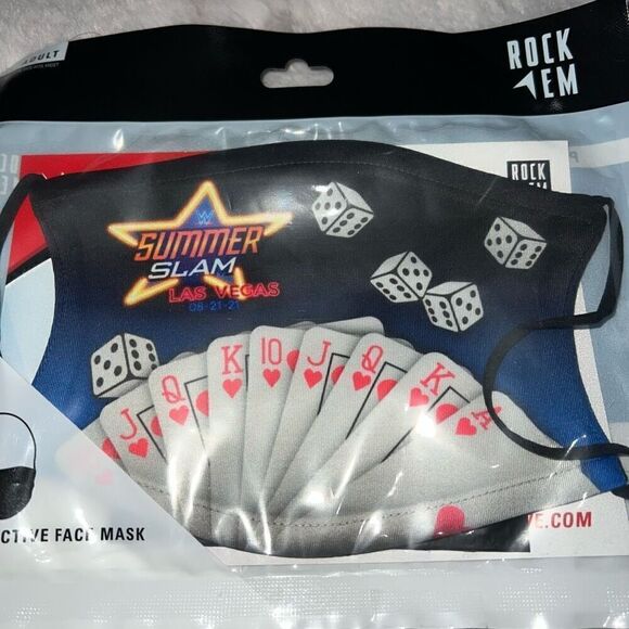WWE Summer slam 2021 Memorabilia merch protective facemask  - Picture 2 of 3